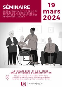 Séminaire Chaire Aging UP! du 19 mars 2024 @ Université Paris Cité