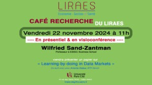 Learning-by-doing in Data Markets @ Campus Saint Germain - LIRAES